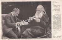 Лев Толстой со своим помощником В.Ф. Булгаковым